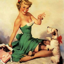 Схема вышивки «девушка»