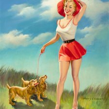 Схема вышивки «Девушка»