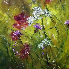 Схема вышивки «поле»