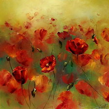 Схема вышивки «маки, маки, маки»