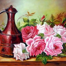 Схема вышивки «Букет роз»