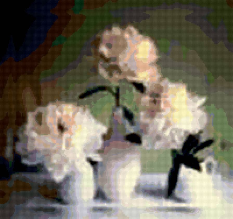 три пиона - предпросмотр