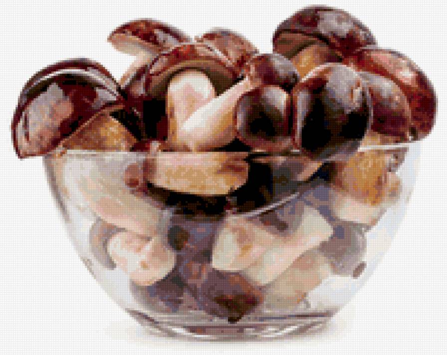 натюрморт на кухню - на кухню, грибы, натюрморт - предпросмотр