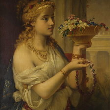 Схема вышивки «девушка»