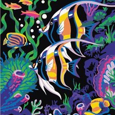 Схема вышивки «рыбки»