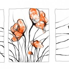 Схема вышивки «маки»