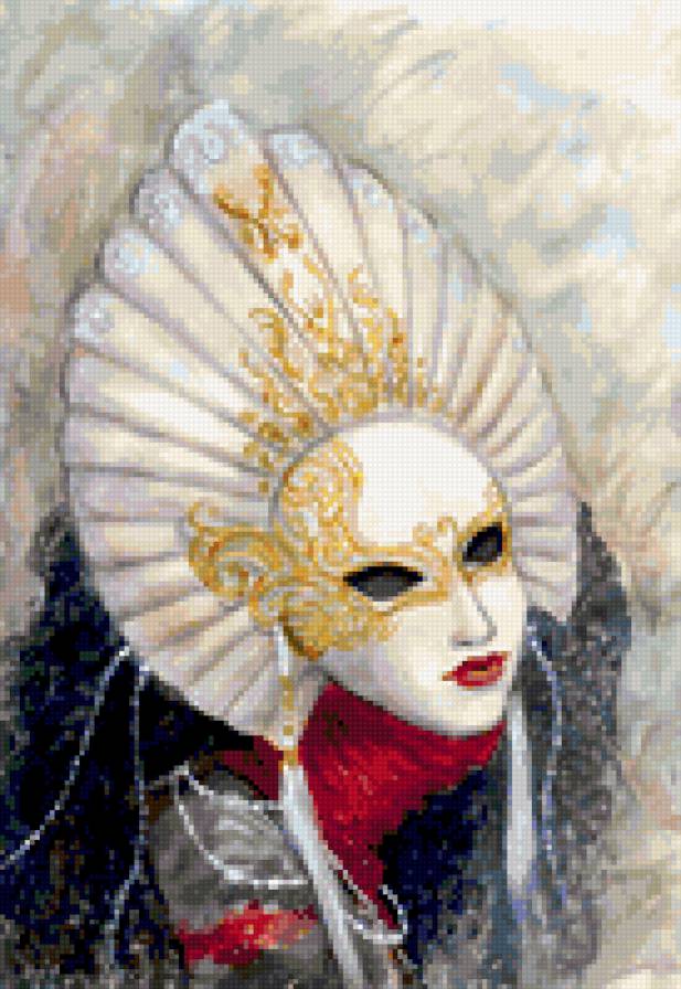 Венецианская маска - маска - предпросмотр