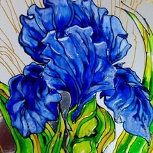 Схема вышивки «ирис»