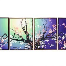 Схема вышивки «дерево сакуры»