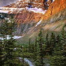 Схема вышивки «горы»