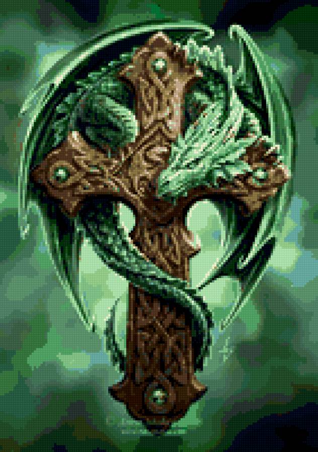 Зеленый дракон - предпросмотр