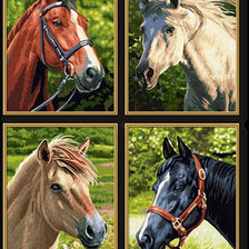 Схема вышивки «четыре масти»