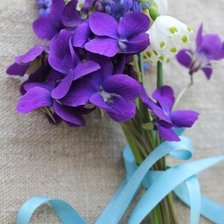 Схема вышивки «Сиреневый букетик»