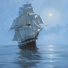 Схема вышивки «Корабль»