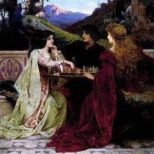 Схема вышивки «Партия в шахматы»