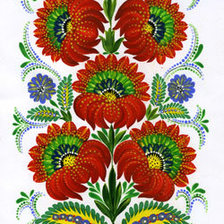 Схема вышивки «петриковская роспись»