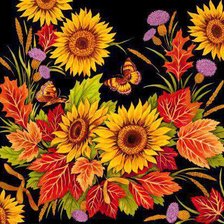 Схема вышивки «осенний  букет»