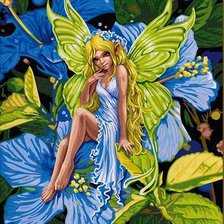 Схема вышивки «фея цветов»