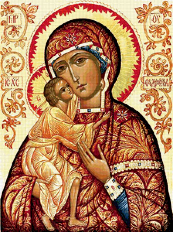 Икона Божьей матери Феодоровская - богородица, икона, православие, религия - предпросмотр