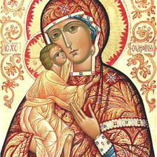 Схема вышивки «Икона Божьей матери Феодоровская»