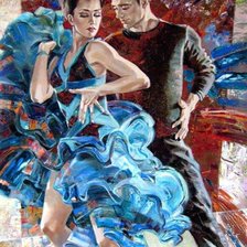 Схема вышивки «зажигательный танец»