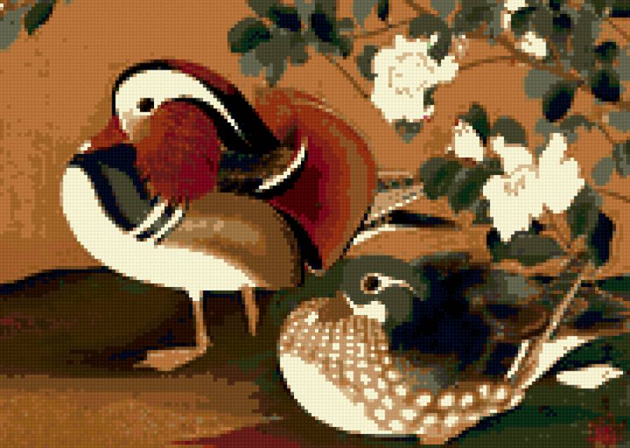 уточки-мандаринки - предпросмотр