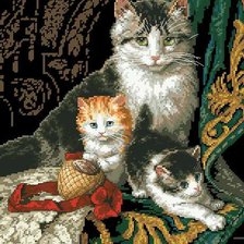 Схема вышивки «cat»