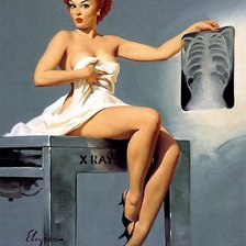 Схема вышивки «девушка»