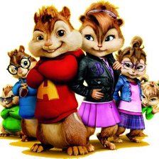 Схема вышивки «elvin i burunduki»