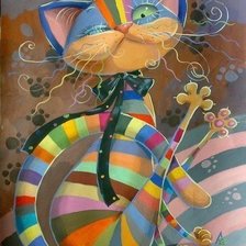 Схема вышивки «Котяра»