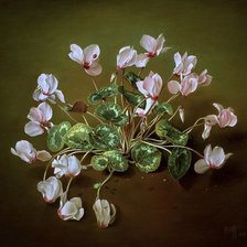 Схема вышивки «Букетик клевера»