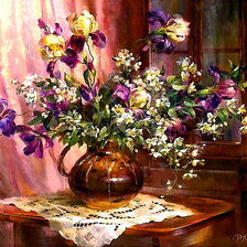 Схема вышивки «цветы»