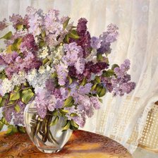 Схема вышивки «Букет сирени»