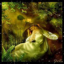 Схема вышивки «Спящая фея»