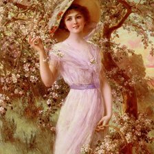 Схема вышивки «В цветущем саду»