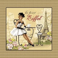 Схема вышивки «париж»