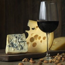 Схема вышивки «вино и сыр»