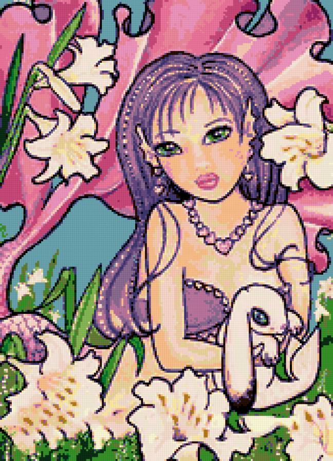 девочка-русалка - мифология, образ, девушка, фентези, русалочка, сказка, миф - предпросмотр