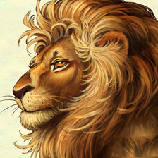 Схема вышивки «лев»