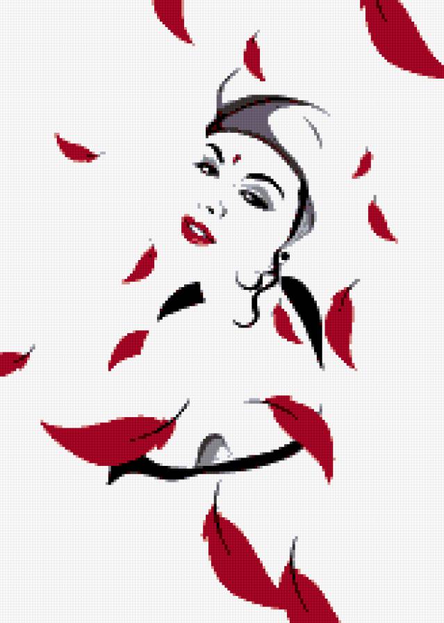 девушка - образ, портрет, гламур, дама, осень, женщина - предпросмотр