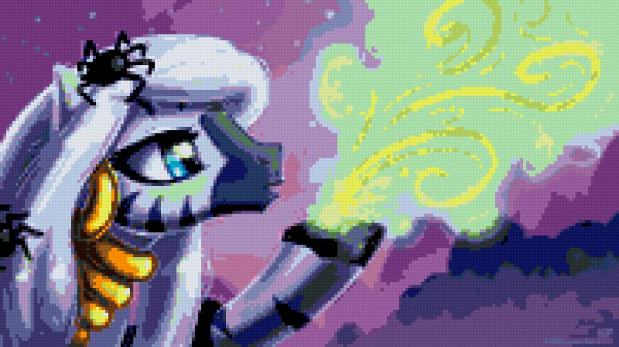 Зекора - вышивка крестиком, pony cross stitch pattern, зекора - предпросмотр