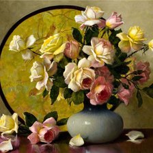 Схема вышивки «цветы»