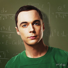 Схема вышивки «Шелдон Купер арт»