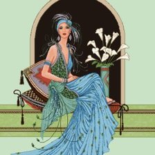 Схема вышивки «в стиле ретро»