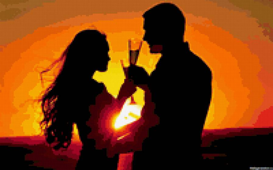 Любовь - люди, закат, любовь - предпросмотр