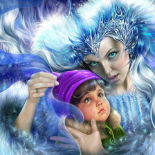 Схема вышивки «снежная королева»