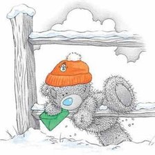 Схема вышивки «тэдди»