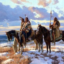 Схема вышивки «Канадские индейцы»