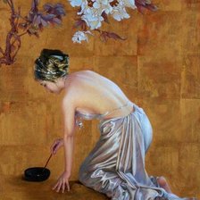 Схема вышивки «Китайская художница»