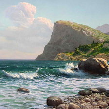 Схема вышивки «Морской берег»